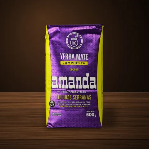 Pacote de erva-mate Amanda Hierbas Serranas