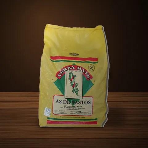 As de Bastos Sapecada Por Agua yerba mate package