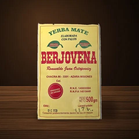 Paquete de yerba Berjovena Barbacuá