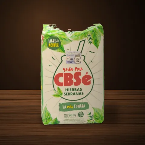 CBSé Hierbas Serranas yerba mate package