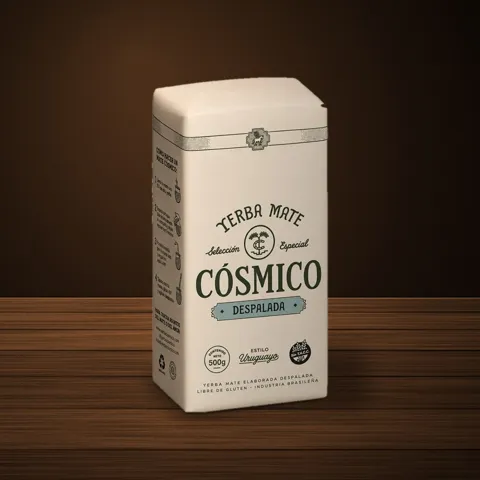Cósmico Despalada yerba mate package