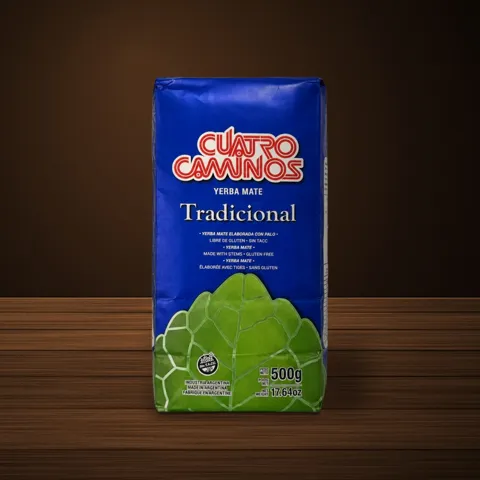 Cuatro Caminos Tradicional yerba mate package