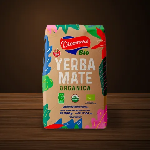 Dicomere Orgánica yerba mate package