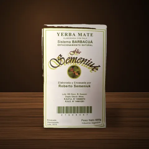 Pacote de erva-mate Flia. Semeniuk Barbacuá