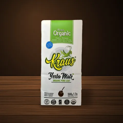 Pacote de erva-mate Kraus Orgánica Pura Hoja