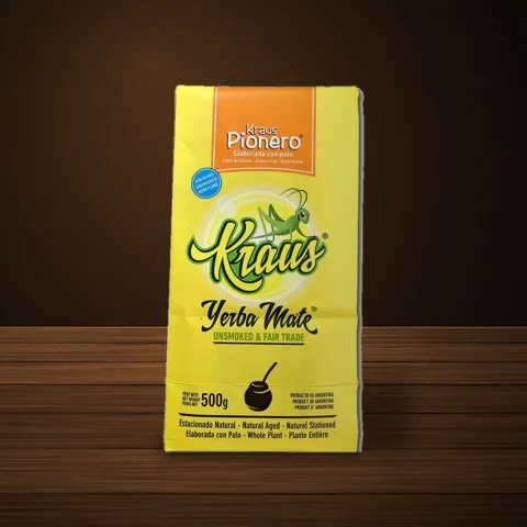 Paquete de yerba Kraus Pionero