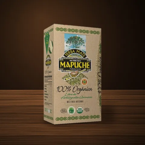 Mapuche Orgánica yerba mate package