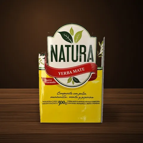 Natura Hierbas Serranas yerba mate package