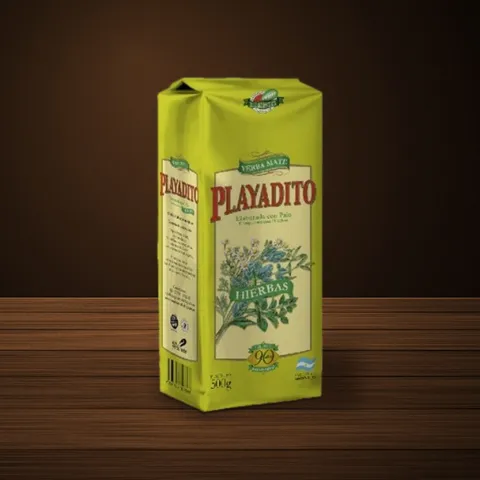 Paquete de yerba Playadito Con Hierbas