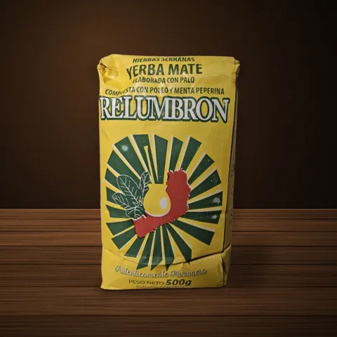 Relumbrón Hierbas yerba mate package