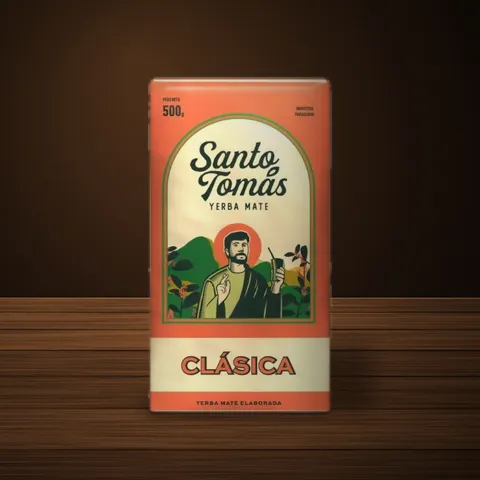 Santo Tomás Clásica yerba mate package