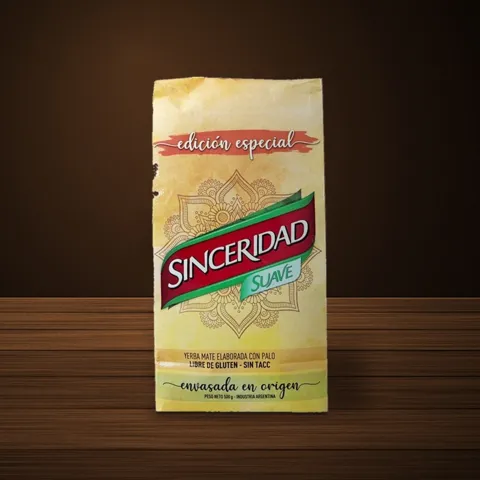 Sinceridad Suave Especial yerba mate package