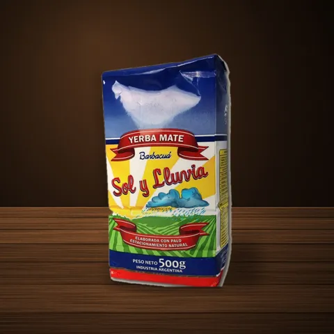 Paquete de yerba Sol y Lluvia Barbacuá