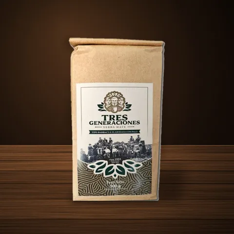 Pacote de erva-mate Tres Generaciones Barbacuá